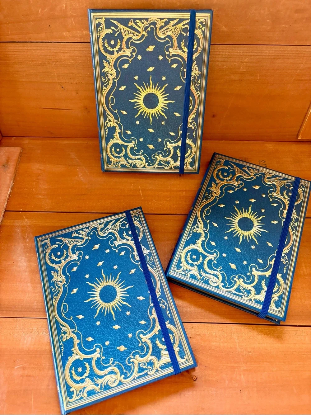 Celestial Hardcover Journal, Sun & Planets Notebook, Astrology  (Vegan Leather)